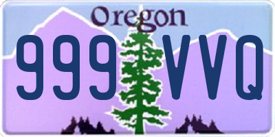 OR license plate 999VVQ