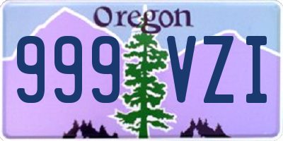 OR license plate 999VZI