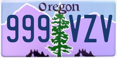 OR license plate 999VZV