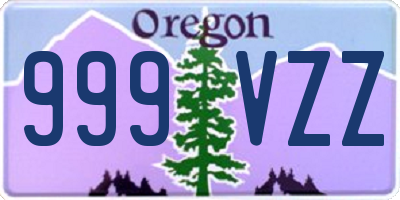 OR license plate 999VZZ