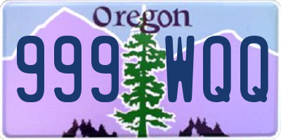 OR license plate 999WQQ