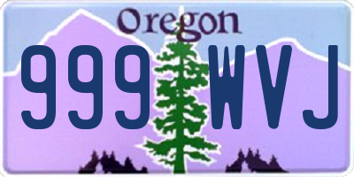 OR license plate 999WVJ