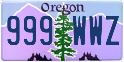 OR license plate 999WWZ