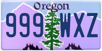 OR license plate 999WXZ