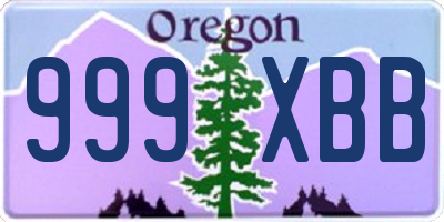 OR license plate 999XBB