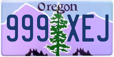 OR license plate 999XEJ