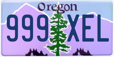 OR license plate 999XEL
