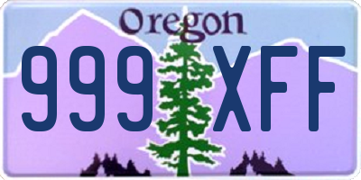 OR license plate 999XFF