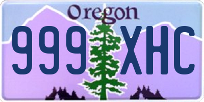 OR license plate 999XHC