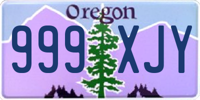 OR license plate 999XJY