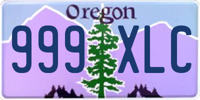 OR license plate 999XLC
