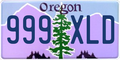 OR license plate 999XLD