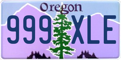 OR license plate 999XLE