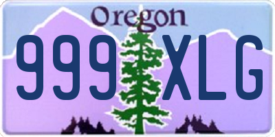 OR license plate 999XLG
