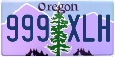 OR license plate 999XLH