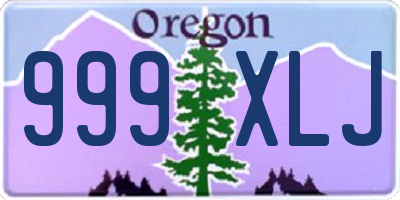 OR license plate 999XLJ
