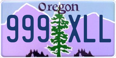 OR license plate 999XLL