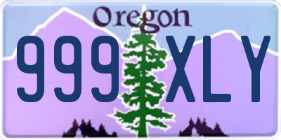 OR license plate 999XLY