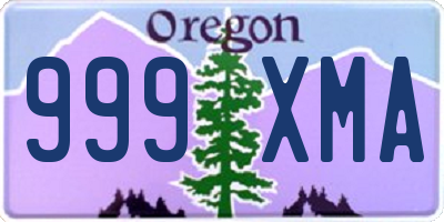 OR license plate 999XMA