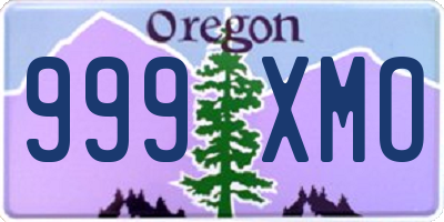 OR license plate 999XMO