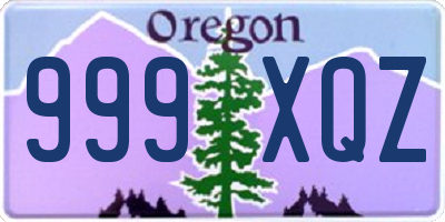 OR license plate 999XQZ