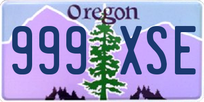 OR license plate 999XSE