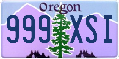 OR license plate 999XSI