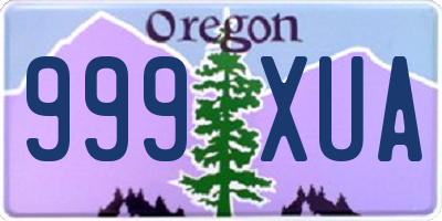 OR license plate 999XUA