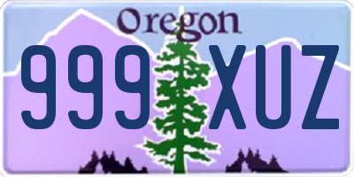 OR license plate 999XUZ