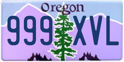 OR license plate 999XVL
