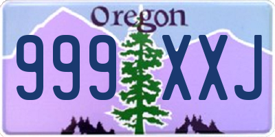 OR license plate 999XXJ