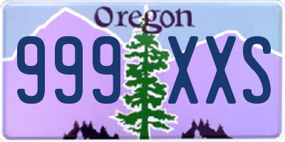 OR license plate 999XXS