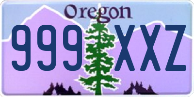 OR license plate 999XXZ