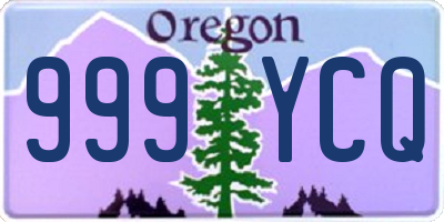 OR license plate 999YCQ