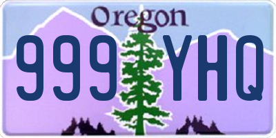 OR license plate 999YHQ