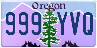 OR license plate 999YVQ