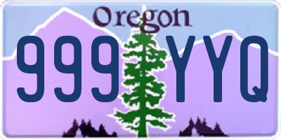 OR license plate 999YYQ