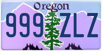 OR license plate 999ZLZ