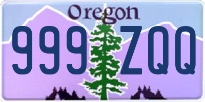 OR license plate 999ZQQ