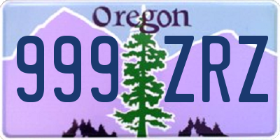 OR license plate 999ZRZ