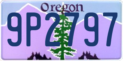 OR license plate 9P2797