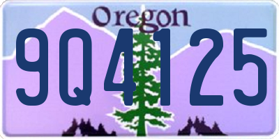 OR license plate 9Q4125