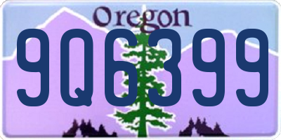 OR license plate 9Q6399