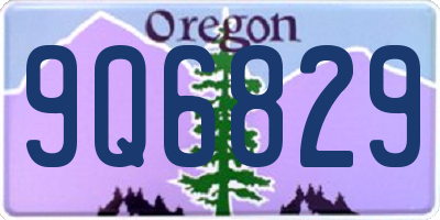 OR license plate 9Q6829