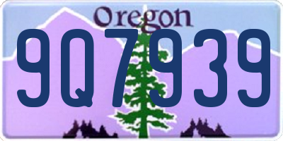 OR license plate 9Q7939