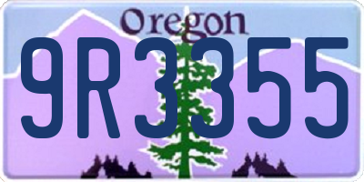 OR license plate 9R3355