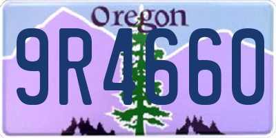 OR license plate 9R4660