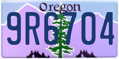 OR license plate 9R6704