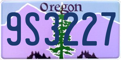 OR license plate 9S3227