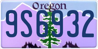 OR license plate 9S6932